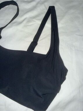 Athleta Black Rib Underwire Bikini Top - 38D/DD - GUC